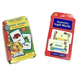 School Zone Beginning Sight Words Flash Cards “How To Read” Homeschool